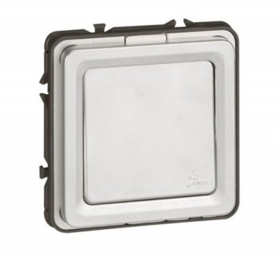 LEGRAND  077841 Soliroc IK10 IP55 Poussoir Inverseur NO-NF, 6A, 230V