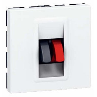 LEGRAND  078751 - Prise haut-parleur Prog Mosaic - 2 mod - blanc