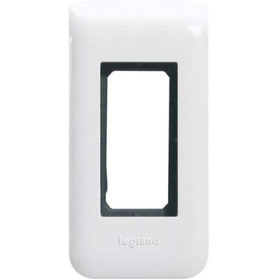 LEGRAND  099637 Mosaic Plaque Support pour 1 Module, Blanc