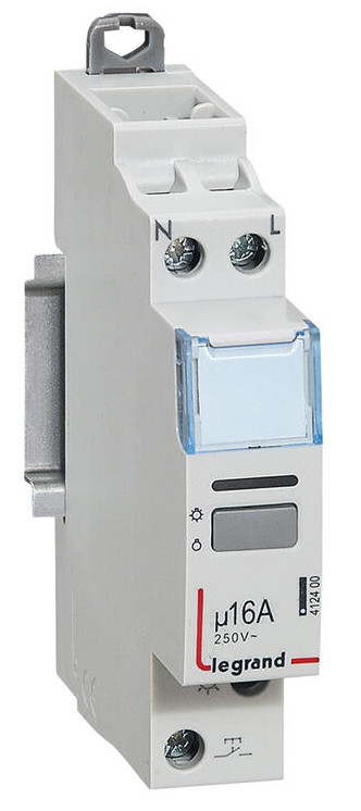 LEGRAND  412400 Relais de verrouillage &agrave; p&ocirc;les simples, silencieux, 16a