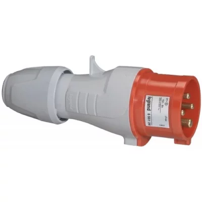 Legrand 555128 Fiche mobile droite P17 IP44 16A, 380V~ &agrave; 415V~, 3P+T