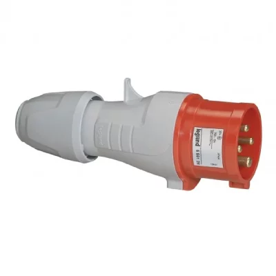 LEGRAND  555129 Fiche mobile droite P17 IP44 16A, 380V~ &agrave; 415V~, 3P+N+T