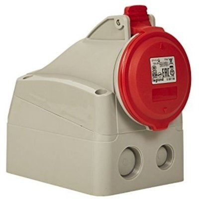 LEGRAND  555159 Prise saillie fixe P17 IP44 16A, 380V~ &agrave; 415V~, 3P+N+T