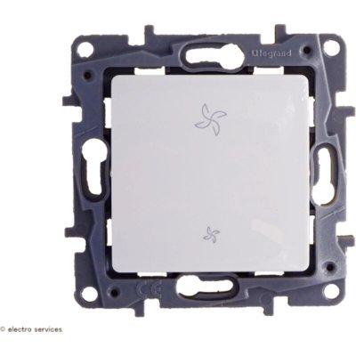 LEGRAND  - 664791 Interrupteur vmc Nilo&eacute; 2 positions pur - blanc
