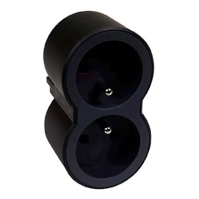 LEGRAND  Biplite FB 2x2P+T standard prises frontales - Noir