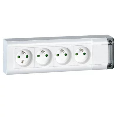LEGRAND  Bloc multiprise 4 prises fixable sans cordon
