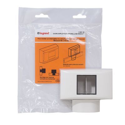 LEGRAND  - Cadre simple pour appareillage Mosaic - pour moulures 16mm