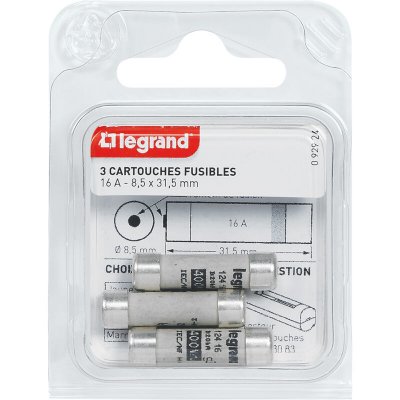 LEGRAND  - Cartouche fusible avec t&eacute;moin - 16 A - 3680 W