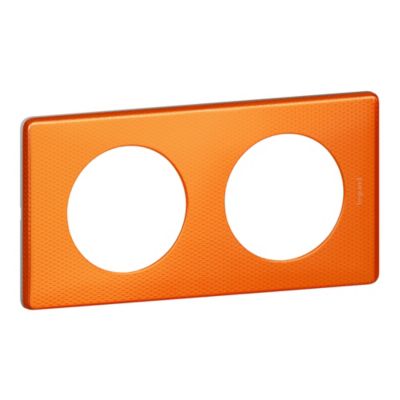 LEGRAND  Celiane plaque 2 postes orange snake