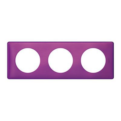 LEGRAND  Celiane plaque 3 postes violet irise