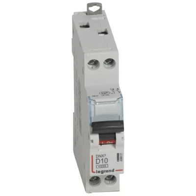 LEGRAND  - Disjoncteur DNX type D - Unipolaire + neutre - 10A