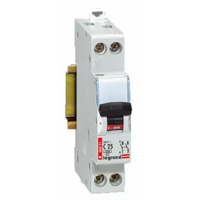 LEGRAND  - Disjoncteur Phase + Neutre - 25A - bornes &agrave; vis - 1 module