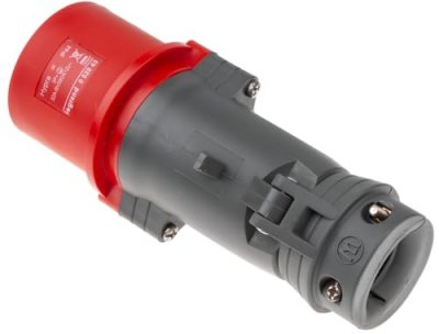 LEGRAND  - Fiche droite Hypra IP44 32A rouge 380/415V 3P+T plastique