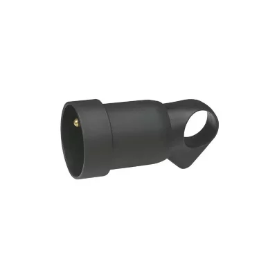 LEGRAND  Fiche femelle Annela - 2 phases + terre - noir