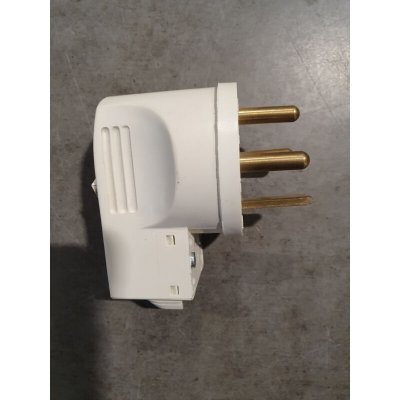 LEGRAND  - Fiche m&acirc;le coud&eacute;e - 3 phases + terre - 20 a - blanc