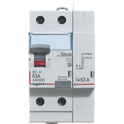 LEGRAND  - Interrupteur diff&eacute;rentiel 63A - TYPE AC 30mA automatique