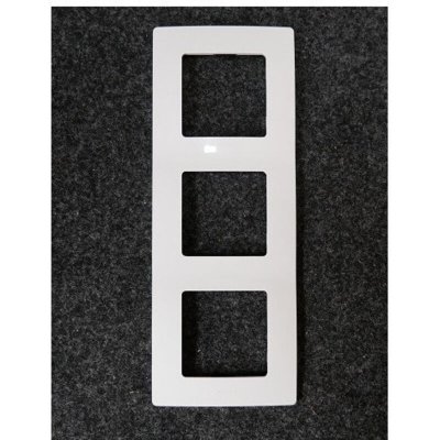 LEGRAND  Nilo&eacute; 665003 NL-Plaque pour interrupteur avec 3 entr&eacute;es, Blanc