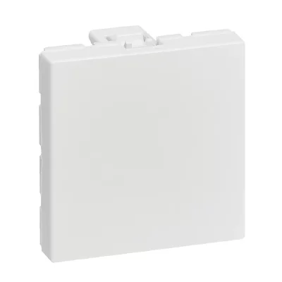 LEGRAND  Obturateur 2 modules Mosaic blanc avec enjoliveur blanc