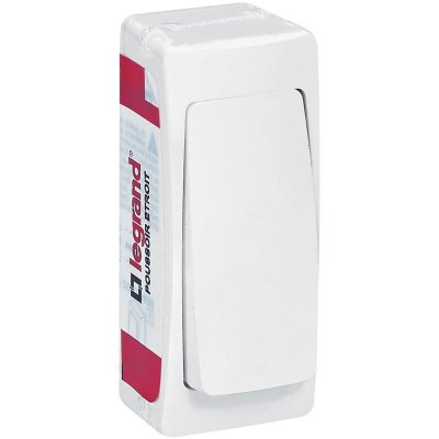 LEGRAND  - Poussoir version &eacute;troite Appareillage Saillie - Blanc