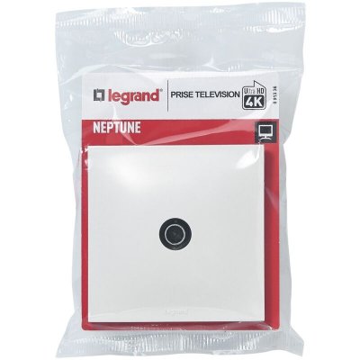 LEGRAND  - Prise TV simple Neptune - Blanc