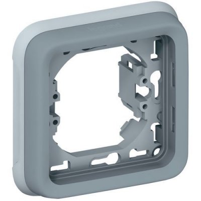 LEGRAND  Support plaque composable pour encastr&eacute; 1 poste Plexo gris
