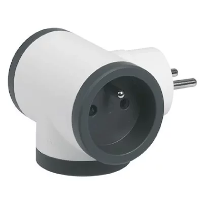 LEGRAND  Triplite FB 3x2P+T premium prises lat&eacute;rales - Blanc et noir