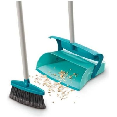 LEIFHEIT 41405 Set Balayette avec manche et Pelle avec couvercle