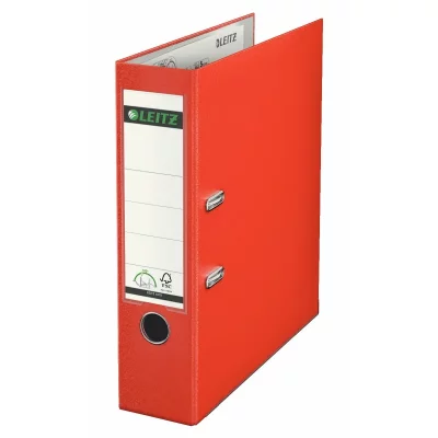 LEITZ  10105120 Classeur &agrave; levier Dos 80 mm Rouge Clair