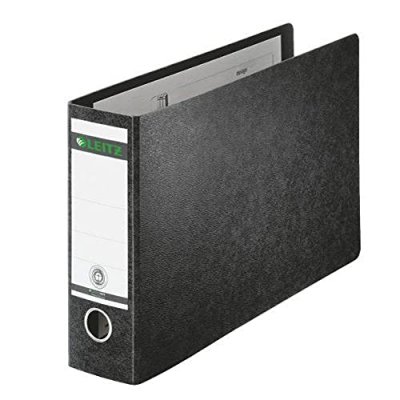 LEITZ  10740000 classeur en carton dur 180&deg; pour format a4 orientation paysage (noir)