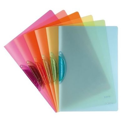 LEITZ  41760199 ColorClip Rainbow Lot de 6 Chemises Couleurs Assorties