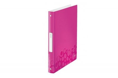 LEITZ  42580023 Classeur &agrave; anneaux Rose M&eacute;tallis&eacute;