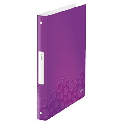 LEITZ  42580062 Classeur &agrave; anneaux Violet M&eacute;tallis&eacute;