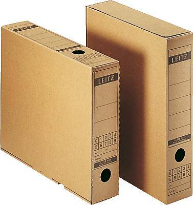 LEITZ  bo&icirc;te &agrave; archives avec languette de fermeture, - Lot de 10