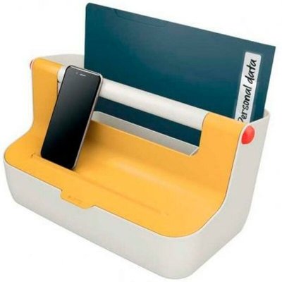 Leitz Bo&icirc;te de rangement Cosy, L214 x H196 x P367 mm, jaune