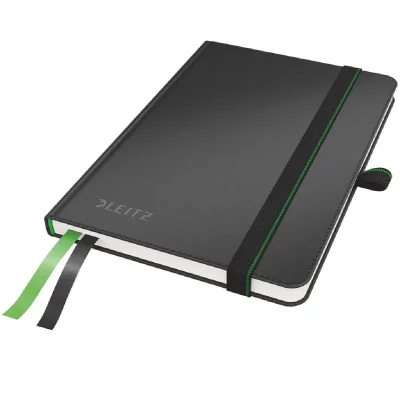 LEITZ  cahier complete a6 petits carreaux noir
