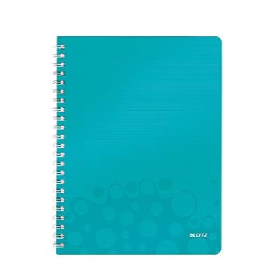 LEITZ  Cahier Wow A4 - 5 X 5 - Spiral&eacute; - Couverture Pp Menthe M&eacute;tallis&eacute;e