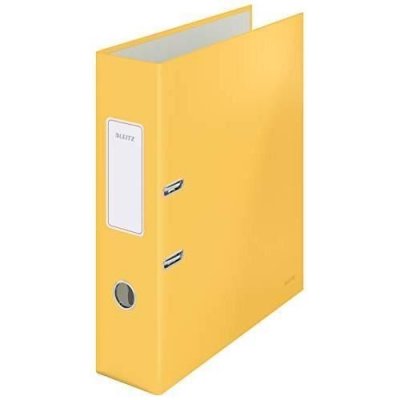 LEITZ  Classeur &agrave; levier Cosy Soft-Touch, A4, 80 mm, jaune - Lot de 2