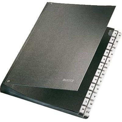 LEITZ  classeur &agrave; soufflet, A4, A-Z, 24 compartiments, noir,