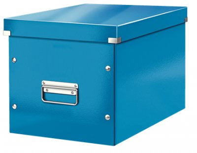 LEITZ  Click Et Store Cube - Bo&icirc;te De Rangement - L - Bleu