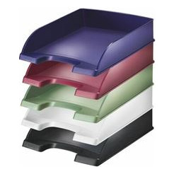LEITZ  Corbeille &agrave; Courrier A4, Bleu Titan, Style, 52540069