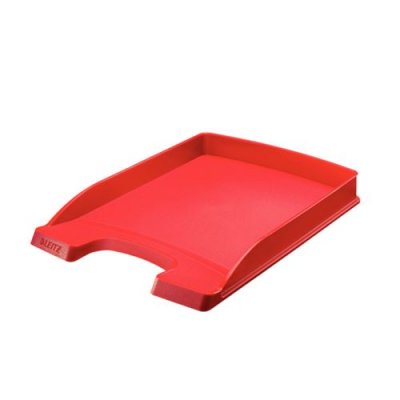 LEITZ  Corbeille &agrave; Courrier A4, Slim, Rouge, Plus, 52370025