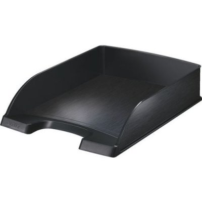 LEITZ  Corbeille &agrave; courrier Style, A4, polystyr&egrave;ne,noir satin