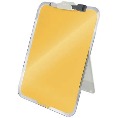 LEITZ  Cosy Chevalet de bureau en verre, 216x30x297 mm, jaune, 39470019