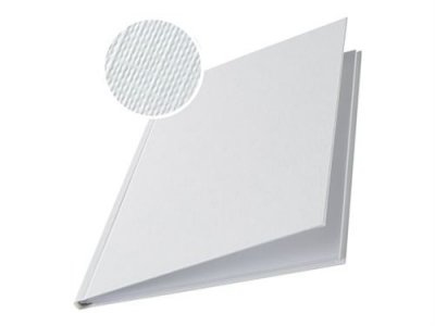 LEITZ  Impressbind Lot de 10 Chemise carton toil&eacute; rigide 3,5 mm Blanc
