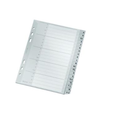 LEITZ  Intercalaires en plastique, A-Z, A5, PP, 20 touches - Lot de 4
