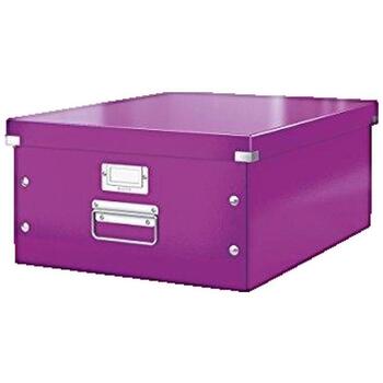 LEITZ   bo&icirc;te de rangement click & store wow, a3, violet noir