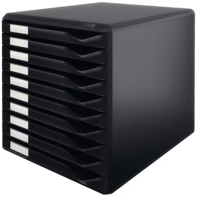 LEITZ   module de classement formulaires, 10 tiroirs, noir noir