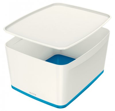 LEITZ  MyBox 52161036 Bo&icirc;te Format Large avec Couvercle Bleu M&eacute;tallis&eacute;