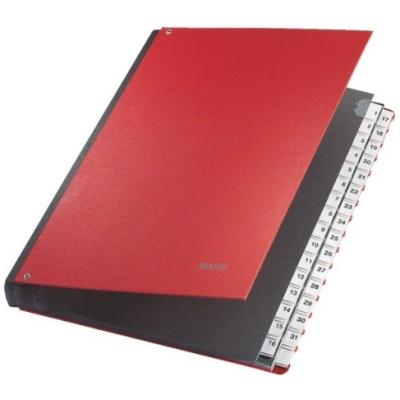 LEITZ  Trieur &agrave; soufflet, A4, 1-31, 32 compartiments, rouge