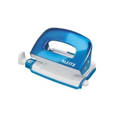LEITZ  wow 50601036 mini-perforateur en m&eacute;tal bleu
